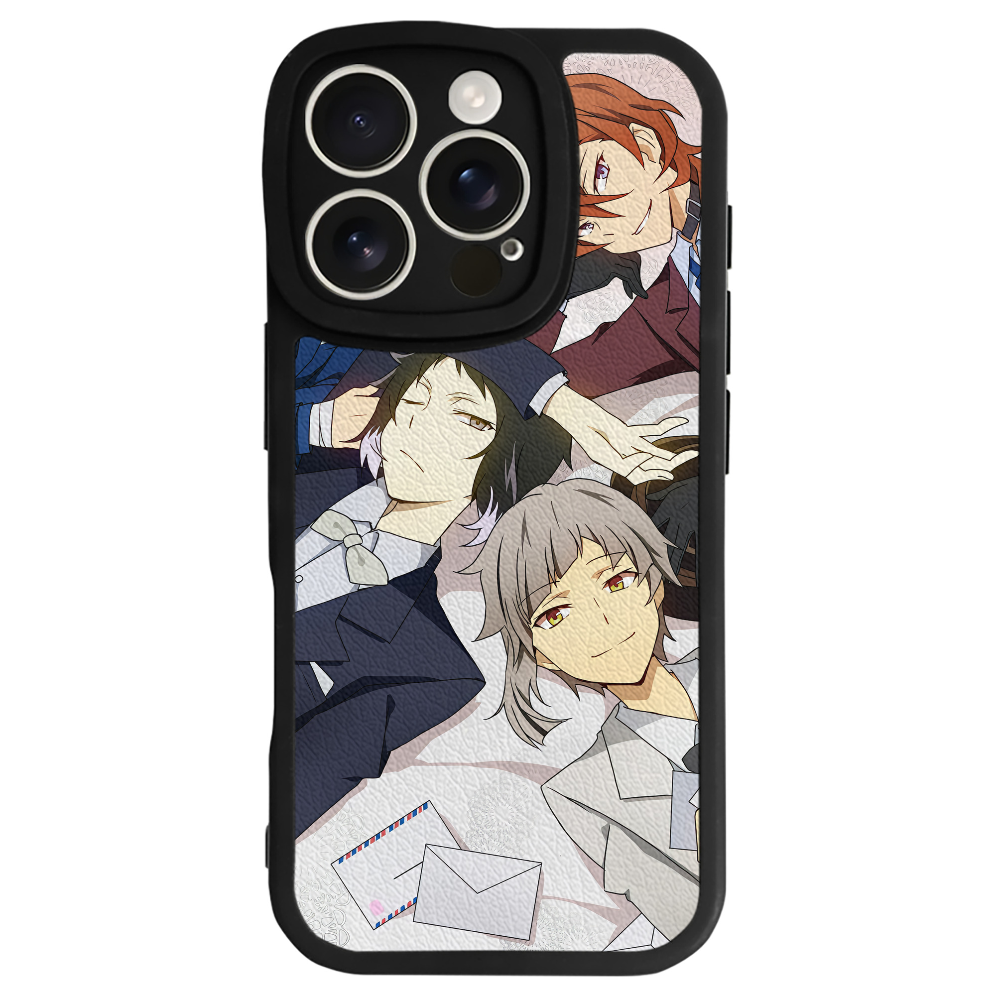 （画像用） 文豪ストレイドッグス Bungo Stray Dogs 【iPhone 16シリーズ対応】シリコンスマホケース（レザー調） 材質：シリコン